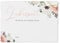 DeinWeddingshop Ballonflugkarten zur Hochzeit 50 Stück, extra leichte Postkarten für langen Flug, Platz für Glückwünsche (Modern Floral Boho)