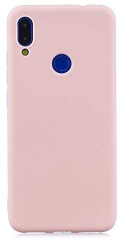 cuzz - Carcasa para Xiaomi Redmi Note 7 + (1 Pieza Protectora de Pantalla de Cristal Templado) Color sólido Premium Flexible Flexible de Silicona TPU Funda Delgada Ultra Ligera Antideslizante