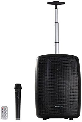 ALTAVOZ PORTÁTIL FONESTAR AMPLY-T 100W BT FM USB/MICROSD BASS REFLEX MICRÓFONO INALÁMBRICO BAT. 2000MAH CARRO TRANSPORTE TROLLEY
