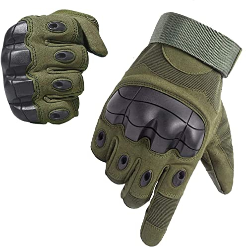 ARTOP Taktische Handschuhe,Touchscreen Airsoft Handschuhe Militär Einsatzhandschuhe Schnittfeste für Motorrad,Jagd,Survival und Outdoor(Armeegrün,M)