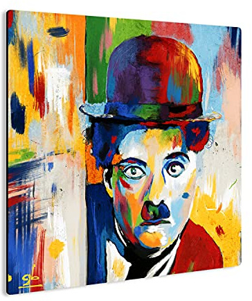 Giallobus - Giallopanel Art Board - Charlie Chaplin - MDF-Holz - 29,7X29,7