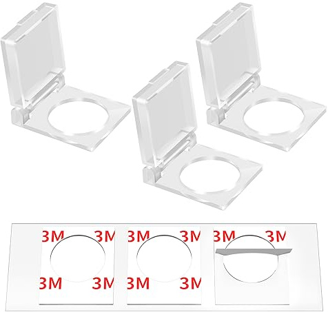 DaierTek Schutzabdeckung für 19 mm Drucktastenschalter, wasserdicht, Kunststoff, transparent, 3 Stück