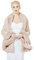 BEAUTELICATE Kunstpelz Stola Schal Damen Strick Bolero Poncho Cape für Hochzeit Abend Braut Frauen Brautschal Brautstola (Rosa, Einheitsgröße)
