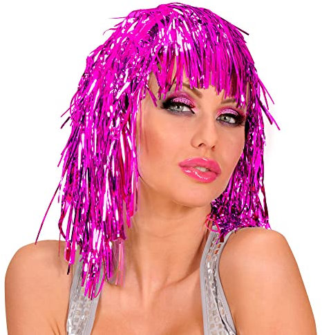 W WIDMANN MILANO Party Fashion - Perücke Lametta, Disco Fever, Karneval