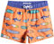 MaaMgic Badehose Jungen Sommer Badeshorts Schnelltrocknend Boardshorts mit Netzfutter Taschen und Verstellbarem Tunnelzug Urlaub Shorts Surfboard Orange,7 Jahre