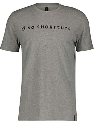 Scott casual Herren MS No Shortcuts S T-Shirt, grau, M