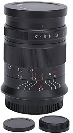 VBESTLIFE Camera Half Frame Macro Lens, Large Aperture Lens 60mm F2.8 II M43 Mount Manual Focus Lens, with Softer Blur Effect, for E?PM1 E?PM2 Camera