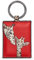 Yoshi Porte-clés en cuir avec motif girafe Inscription Mother's Pride Rouge