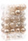 Sea Team Multi-Size Shatterproof Clear Plastic Christmas Ball Ornaments Decorative Xmas Balls Baubles Set with Stuffed Delicate Decorations (48 Counts, Champagne)