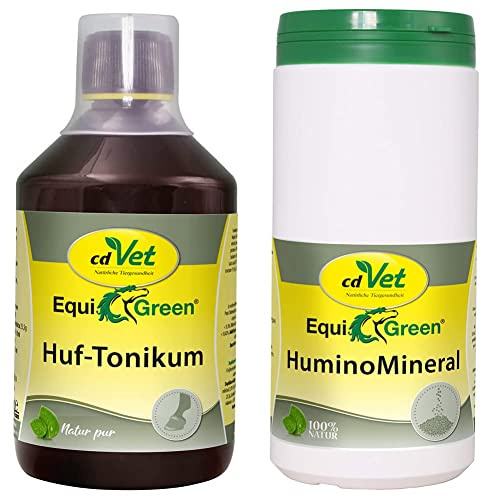 cdVet EquiGreen Huftonikum, 500 ml & EquiGreen HuminoMineral