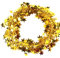 7,5m Stern Weihnachtsbaum Lametta Girlande,Weihnachtsdeko Lametta Draht Folien Girlande Banner Hängedeko Tischdeko für Party Weihnachten Geburtstag Jubiläum Silvester Karneval Fasching Deko,Gold