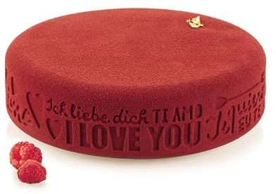 Silikomart | Stampo in Silicone ENDLESS LOVE, Antiaderente, Confezione da 1 Stampo, 3D Design, Ø 190 h 55 mm, Volume 1,5 l, Made in Italy