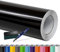 Folindo® Autofolie Schwarz Glanz (12€/m²) - 200 x 152 cm - Selbstklebende Car Wrapping Folie mit Luftkanälen - inkl. Rakel & Cutter - Blasenfreie Auto Folierung - Hochwertige Vinylfolie