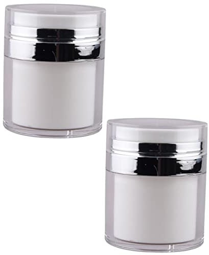 VALICLUD 2pcs Skincare Pump Jar Airless Cream Container for Travel Toiletries Bottles