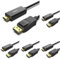 BENFEI DisplayPort to HDMI 1.8M Cable, Uni-Directional DisplayPort to HDMI Male to Male Cable (Pack of 5)
