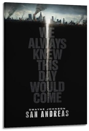 GLUC San Andreas Poster, klassisches Film- und Fernsehposter, Album, Poster, Teenagerzimmer, Wanddekoration, 20 x 30 cm, Rahmenstil