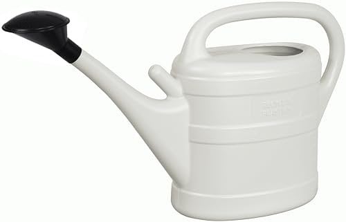 Bunte Gartengießkanne 10 Liter mit Brause (Hellgrau)