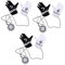 HEMOTON 3 Paare E-Piano-Handschuhe Piano Gloves Piano Handschuhe Melodische Handschuhe Lautsprecher in Handschuhen Klavier Musikhandschuhe lustige Handschuhe mit Musik bilden