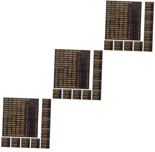 NUOBESTY Lot De 3 Étiquettes Autocollantes Pour Panneaux Électriques Boîtiers De Disjoncteurs Identification 6 Étiquettes Faciles À Installer Gestion Du Système Électrique 10 Feuilles X 3