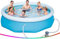 Suuim Piscina Inflable Grande de Tres Capas: fácil instalación, Bomba de filtrado incluida