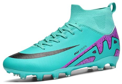 Zapatillas de fútbol para Hombre High Top Spikes Youth Outdoor Training Football Shoes Professional Athletic Sports Shoes Turf Trainers