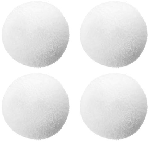 ieron Lot de 4 balles filtrantes flottantes pour nettoyage de piscine, pompe de filtration, filtres d'aquarium, absorbantes pour piscine et jacuzzi, contrôle de l'huile et de la saleté