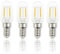 FLSNT E14 LED Warmweiss Ersatz 25W, 2W T22 Kühlschrank Glühbirne, 230LM 2700K Warmweiß, LED Leuchtmittel E14 für Kühlschrank, Nachtlicht, Salzlampe, Nähmaschine, Nicht Dimmbar, 4 Stück