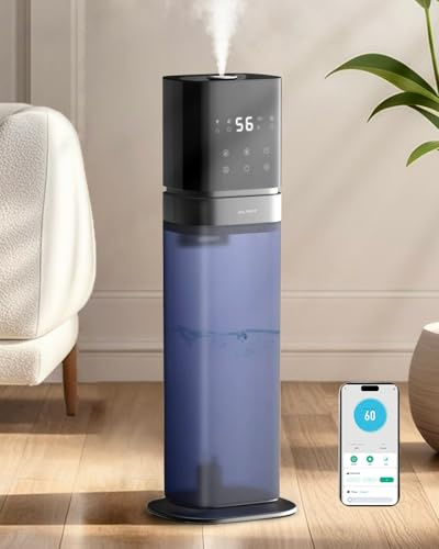AILINKE Smart Humidifier for Large Room, 2.1L/8L Humidifiers for Bedroom with Extended Tube and Night Light, Whole House Cool Mist Humidifiers 1000ft
