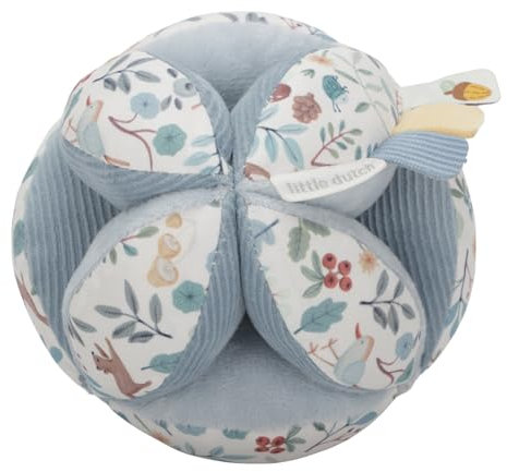 Little Dutch Forest Friends Greifball - Blau, 12x12x12 cm, Ab der Geburt