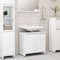 Homvdxl Modern Under Sink Bathroom Cabinet, 2 Doors Free Standing Sink Storage Unit for Washbasins without Pedestal 60x33x61 cm, White