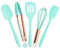 Küchenhelfer Set, Mini 5 teiliges Silikon Kochutensilien Kochbesteck Set,Hitzebeständiger Küchen Zubehör mit Utensilienhalter, Antihaft Kochset Küchenutensilien, Spülmaschinengeeignet