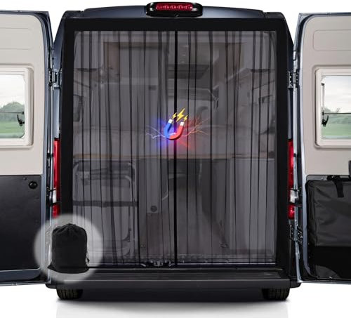 ZATOOTO Moskitonetz Van mit Magnetismus, Fliegengitter Auto für Mercedes Sprinter (Standarddach) Volkswagen Crafter (Standard-Dach), Center Magnetic Closure für Insektenschutz Auto