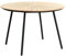 Garden Pleasure Teak Tisch Covina rund 110cm Schwarz Garten Tisch Esstisch Teak, verzinkt, pulverbeschichtet Maße ca.: L110xB110xH75cm