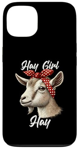 Funny Goat Wearing Headband Hay Girl Hay Animal Humor Case for iPhone 13