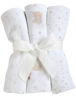 Chicco Baby - Jungen Set mit 3 Bettlaken | aus Weicher und Leichter Baumwolle NOS
