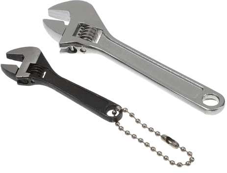 STOBOK 2pcs Mini Wrench Spanner Adjustable Wrench for Electrical Tools Repair Random Color