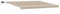 vidaXL manuelle einziehbare Markise mit LED Beige 400x300 cm