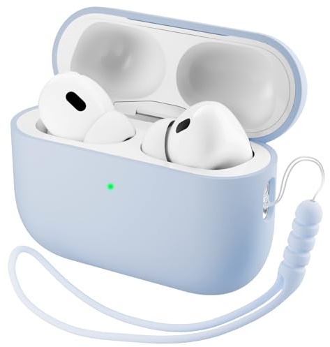 ORNARTO for AirPods Pro 3 Case(2025), Liquid Silicone Cover with Lanyard | Premium Liquid Silicone,Comfortable Grip,Secure Top Cover,Easy Carrying,Portable Protection,Durable Protection