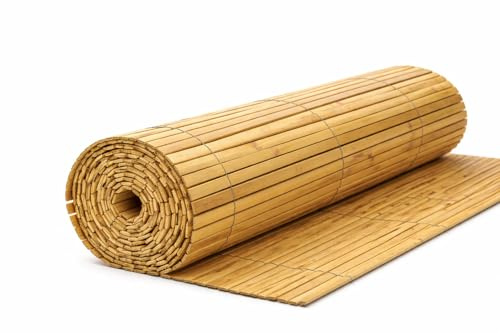 Havenura Natural Bamboo Fence Screening Roll – Eco-Friendly Heavy-Duty Privacy Screen for Garden Fencing, Fence Panels, Balcony, Patio & Outdoor Landscaping (01x04 Meter)