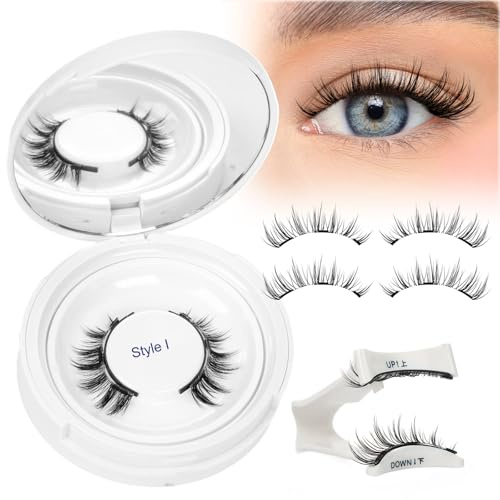 Higu Clace Kit Di Ciglia Magnetiche Con Applicatore, Ciglia Magnetiche Naturali Senza Colla, Facili Da Indossare Per Principianti (Stile I)