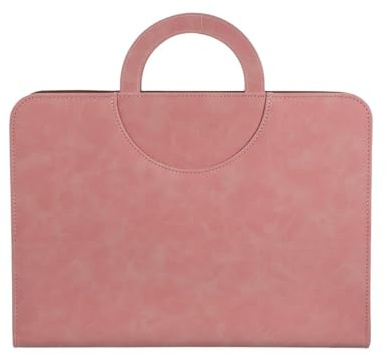 Gogogmee Sacoche de Maternité Rose Miroir avec Fermeture Éclair et Poignée, Organiseur de Documents Bébé, Porte-documents Médical et Rapport de Suivi Grossesse, Format A4 et A5,