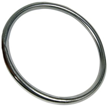 MAGICLULU Edelstahl Wing Chun Ring Gewichtstragender Trainingsring für Handkraft Armkoordination Fitness Silver