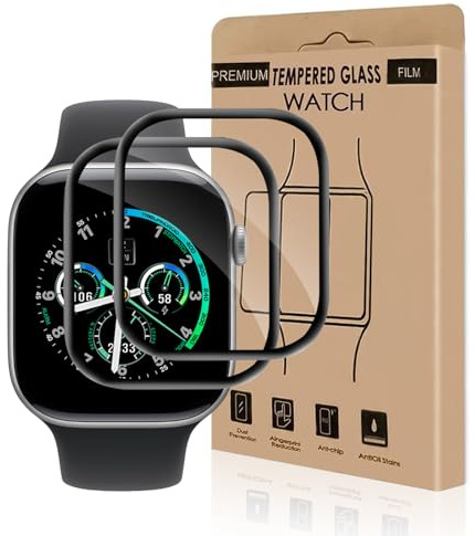 Bodyguard 2 pièces Verre Trempé pour Apple Watch Series 11/10(42mm), pas de bulles, Haute Sensibilité, Anti Rayures protection écran protection écran, Ultra HD Apple Watch 42mm vitre protection