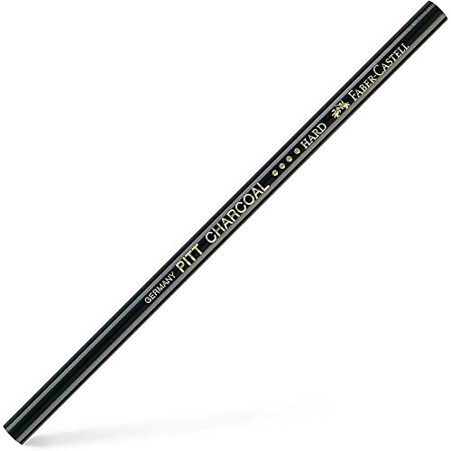 Faber-Castell 117411 - Kohlestift Pitt Monochrome fettfrei, Mine H, schwarz, 1 Stück