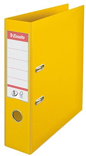 Esselte A4 Ordner, Gelb, Rückenbreite von 72 Millimeter, Kunststoff, 811310, 1 stuk