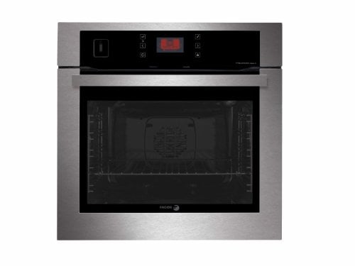 Fagor 6H-876ATCX Four électrique encastrable à encastrer EEK : A/15 fonctions de four avec cuiseur vapeur intégré/bordures Pyrolyse en acier inoxydable avec protection des doigts