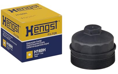 HENGST - Ölfilter H160H - Ölfilterdeckel für KFZ | Mit Außensechskant ohne Dichtring – Sorgt für Abdichtung und Schutz des Kraftstoffsystems