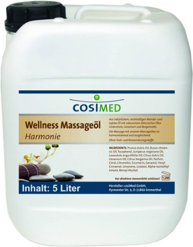 cosiMed Massageöl Harmonie, Massage Öl, Wellness, Therapie, 5 l