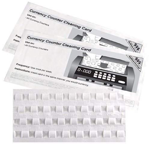 Royal Sovereign Currency Counter Cleaning Cards with Waffle Technology, 15 Cards Per Box (RBC-CLN)