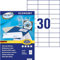 Europe100 Art. ELA047 Universal Etiketten (3.000 Klebeetiketten, 70x29,7mm auf A4, Papier matt, individuell bedruckbar, selbstklebende Aufkleber, kompatibel zu AVERY 3489) 100 Blatt, weiß
